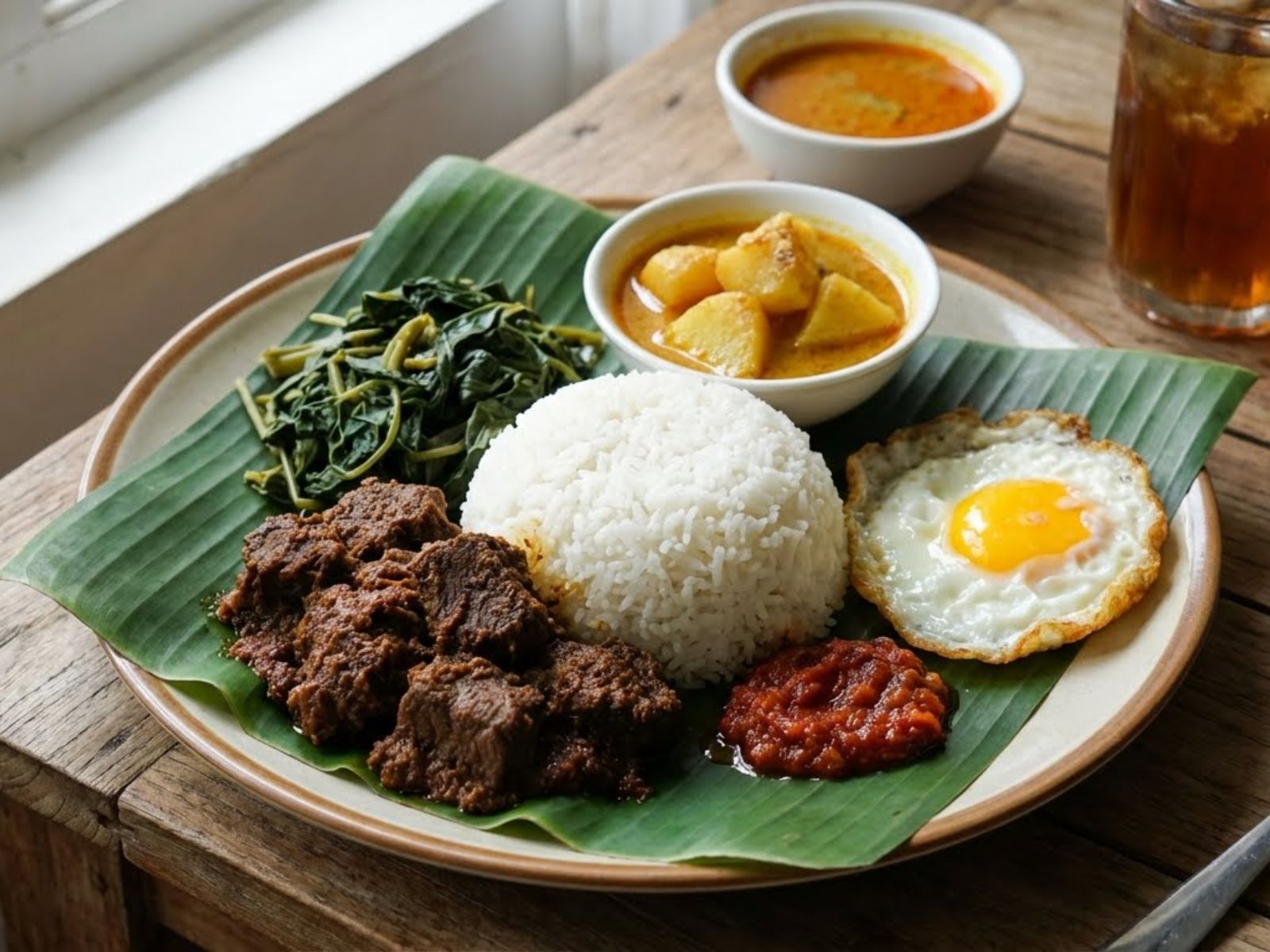 Nasi Padang Lauk Rendang